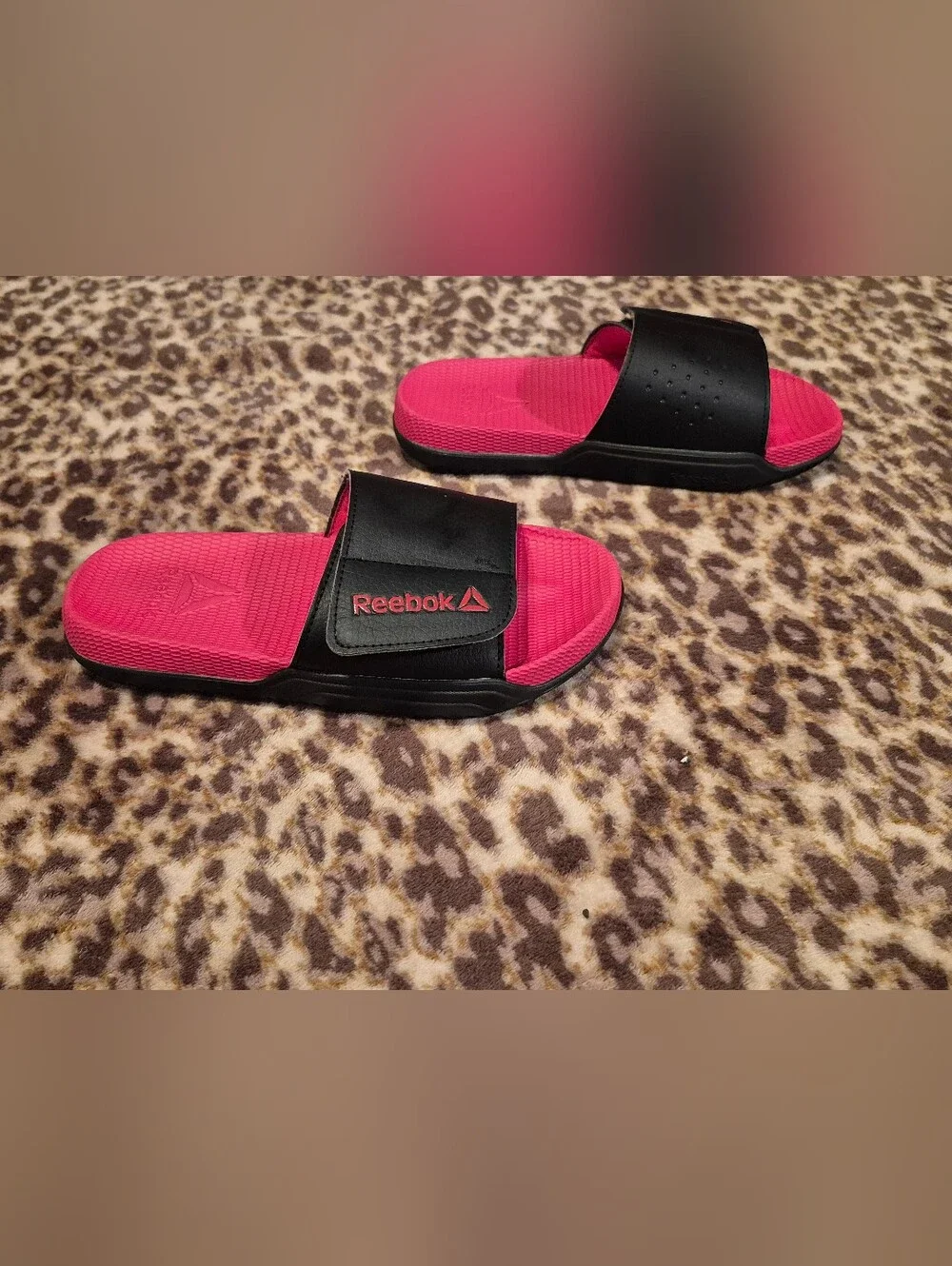 Reebok Boys Delta Vital Slide Sandals 3 Like New